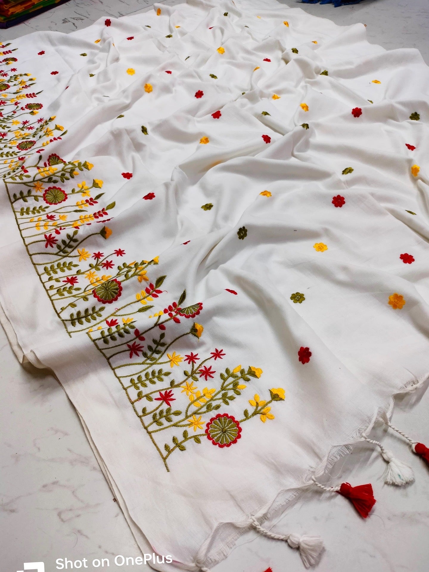 Bodhi Blossom – Premium Handloom Saree ✨