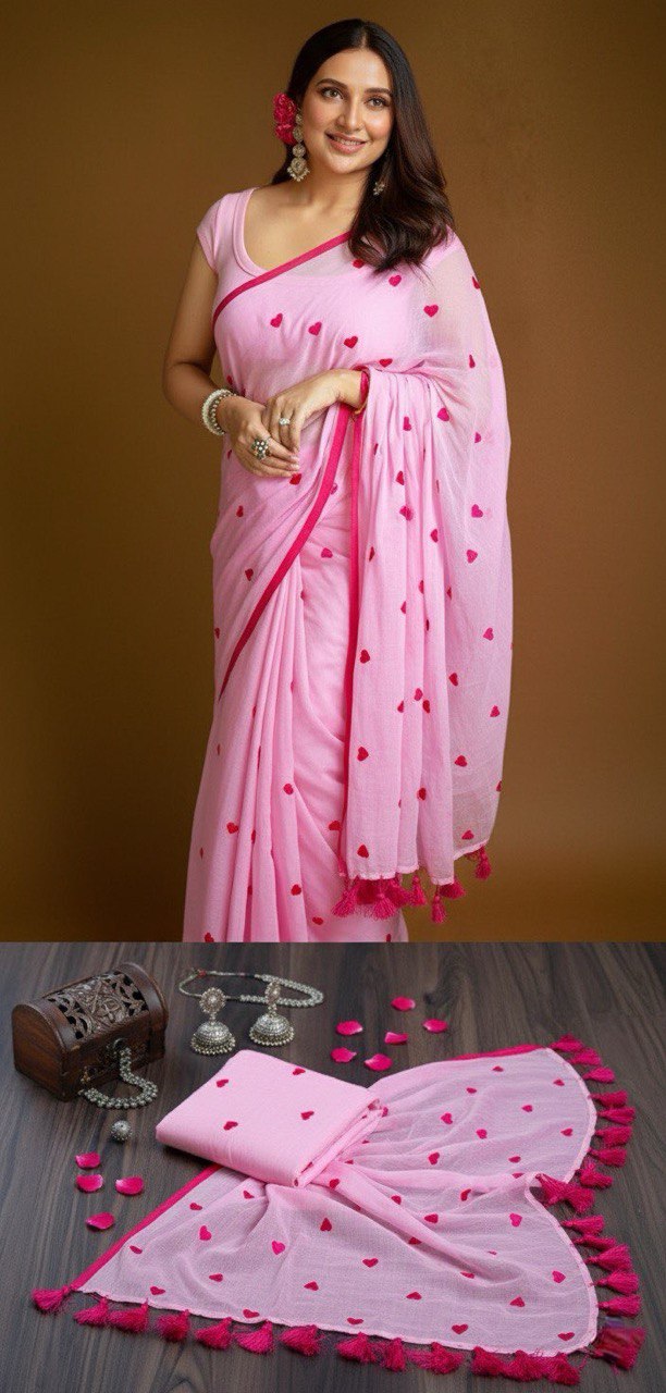 Mul Cotton Saree – Ultra-Soft Handwoven Comfort with Timeless Grace