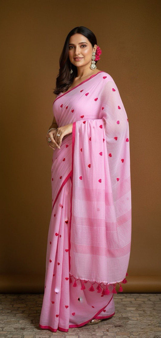 Mul Cotton Saree – Ultra-Soft Handwoven Comfort with Timeless Grace